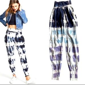 Young Fabulous & Broke Groove Pants Tie Dye Joggers Small